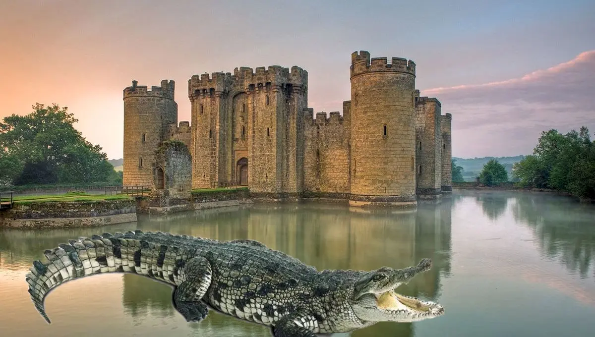 Au existat vreodată castele înconjurate de apă în care se află crocodili înfometați?