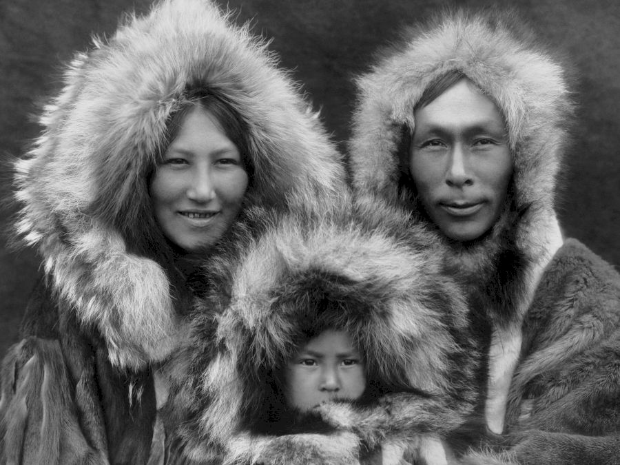 Inupiat Family from Noatak, Alaska, 1929, Edward S. Curtis