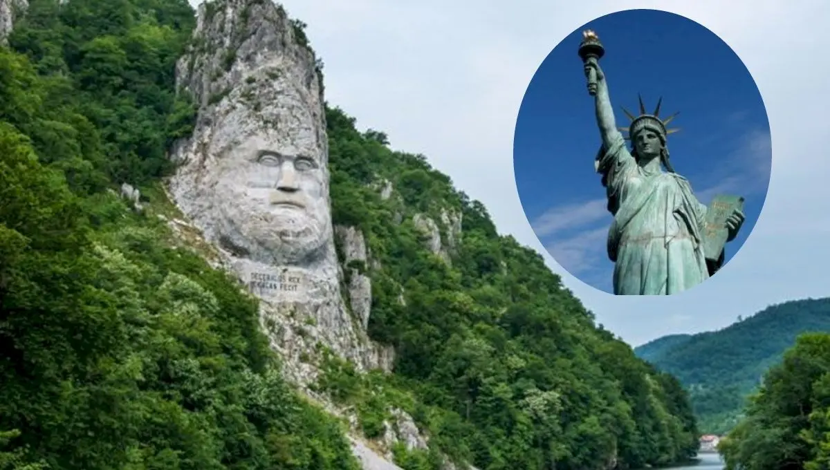 Statuia lui Decebal este mai înaltă decât Statuia Libertății?