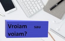 Vroiam sau voiam? Cum se zice corect, vroiam sau voiam?