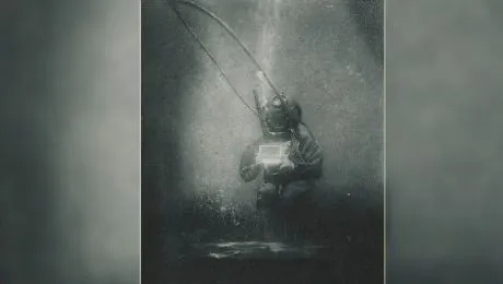 Cine este românul care apare în prima fotografie subacvatică din istorie?