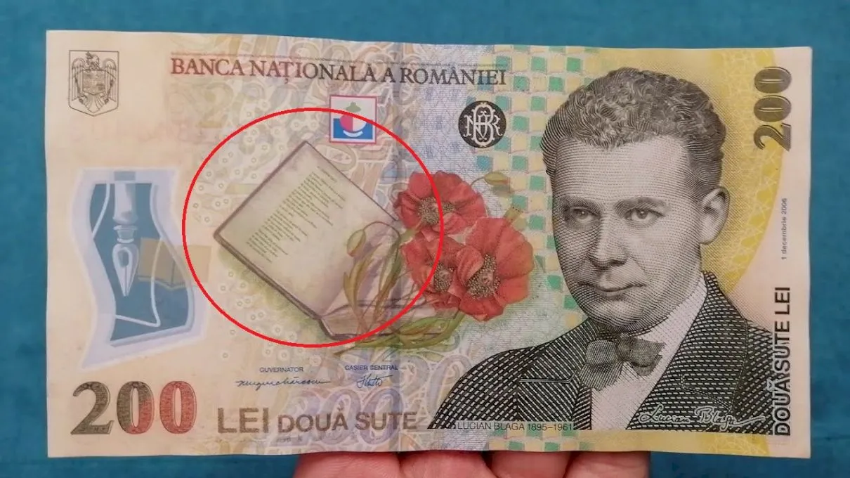 Ce poezii sunt scrise pe bancnota de 200 de lei?