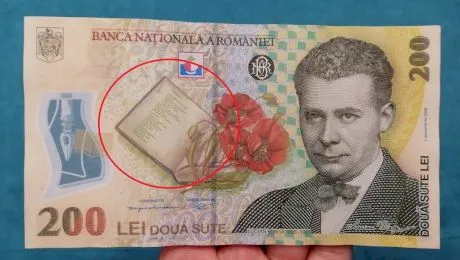 Ce poezii sunt scrise pe bancnota de 200 de lei?