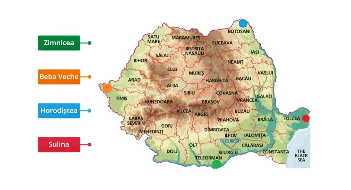 Care sunt punctele extreme ale României?