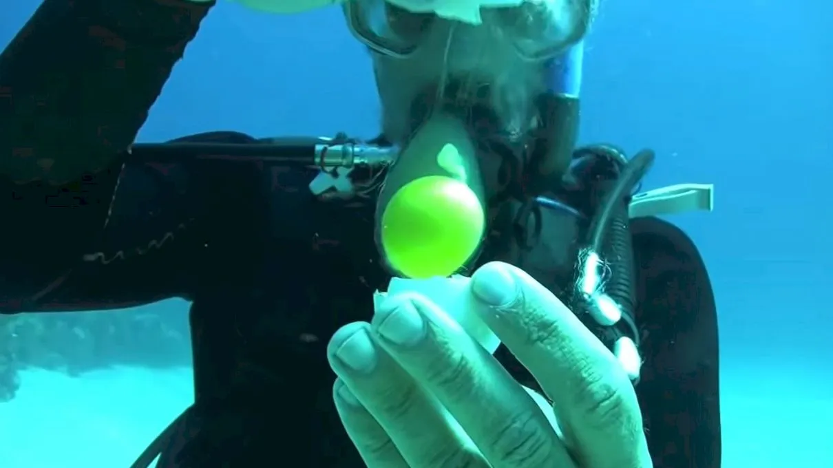 Ce se întâmplă dacă spargi un ou sub apă? Cum arată un ou crud sub apă? | VIDEO