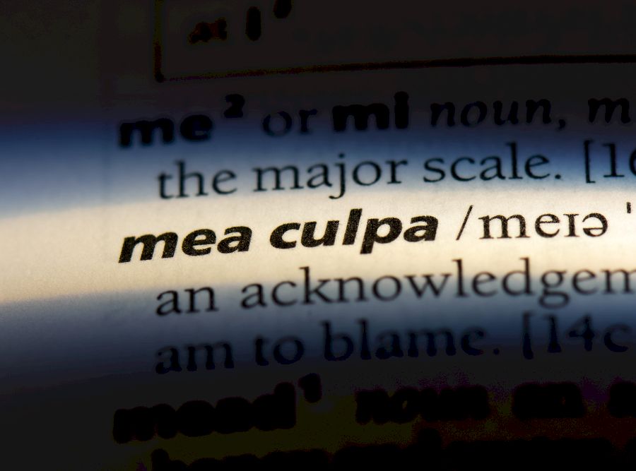 mea culpa