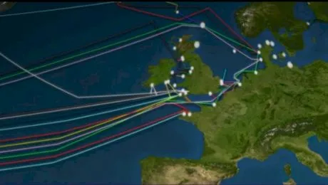 Pe unde ne intră internetul în casă? Uite cum sunt trase 885.000 km de cabluri de Internet pe sub ocean