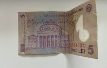 Cum „sună” bancnota de 5 lei? Melodia de pe bancnota de 5 lei