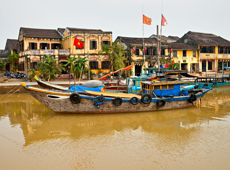 Vedere din orașul vechi Hoi An. Vietnam