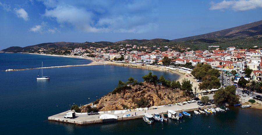 Orasul Limenaria, Thassos, Grecia