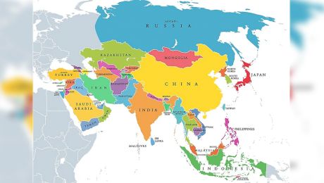 Care sunt cele cinci regiuni ale Asiei?