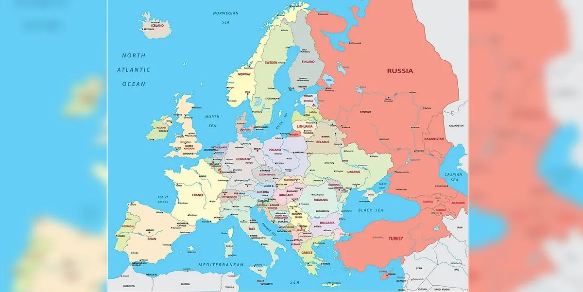 Câte țări sunt în Europa? În câte regiuni este împărțită Europa?