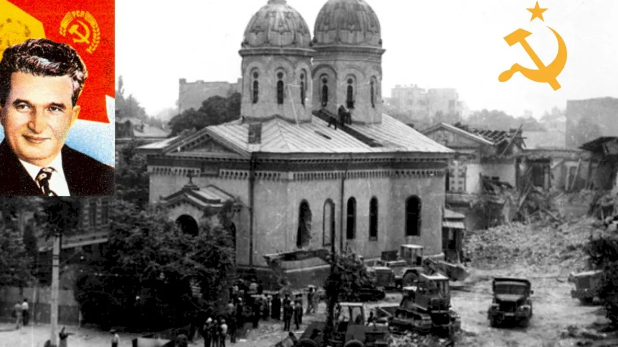 „Jos porcăria!”, țipa Elena! De ce a dărâmat Ceaușescu biserici importante din București?