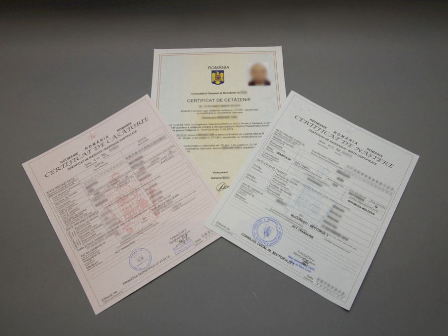 certificatul de naștere