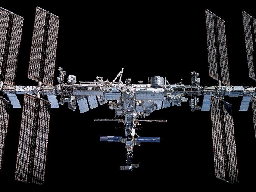 ISS 80mm forward nadir mosaic created with imagery from Expedition 66.