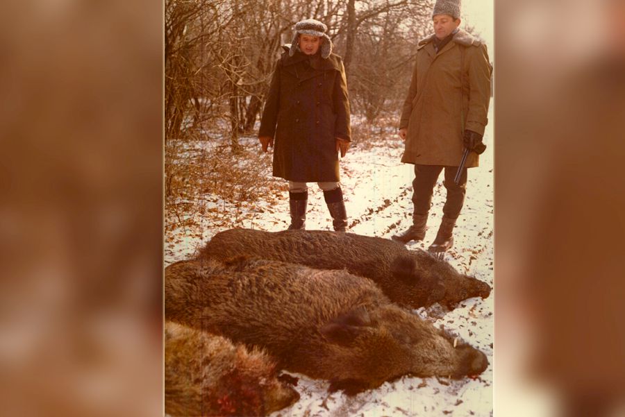 ceausescu la vanatoare