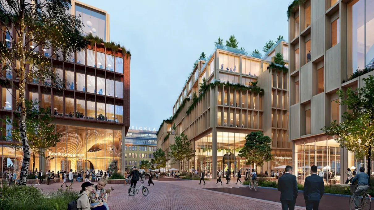Suedia va construi un cartier întreg doar din lemn