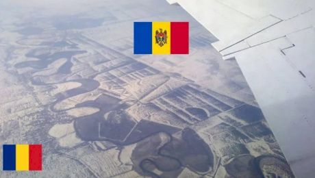 Granița dintre România și Moldova, una dintre cele mai spectaculoase din Europa. Cum se vede din avion?