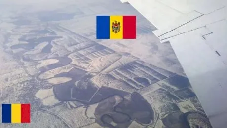 Granița dintre România și Moldova, una dintre cele mai spectaculoase din Europa. Cum se vede din avion?