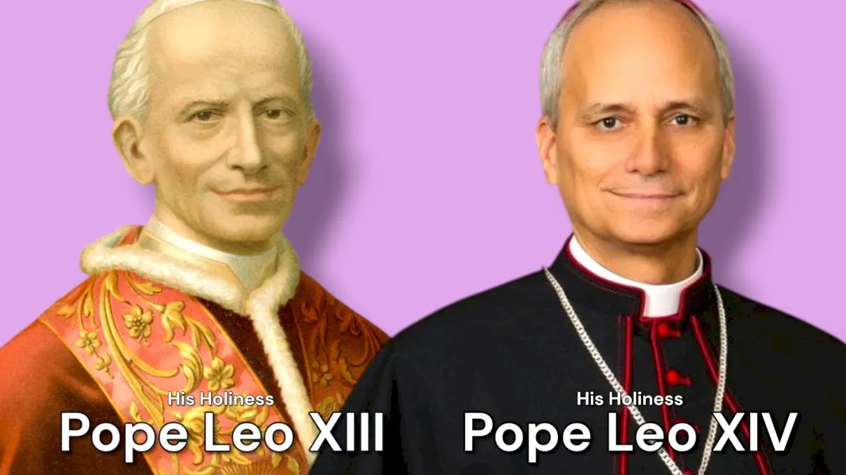 Papa Leon al XIV-lea seamănă leit cu Papa Leon al XIII-lea