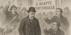 Caragiale, bătut măr după premiera piesei „O noapte furtunoasă”