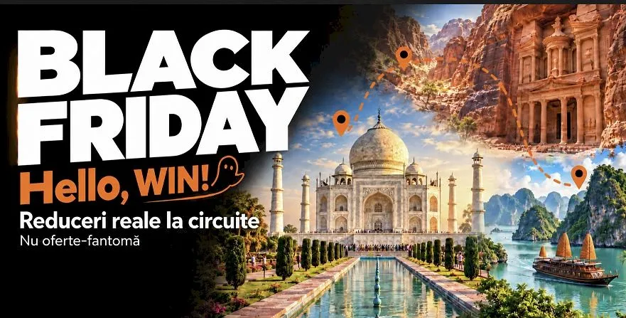 DAL Travel dă startul Black Friday pe 30 octombrie: „Hello, WIN!” — reduceri reale la circuite, nu oferte-fantomă